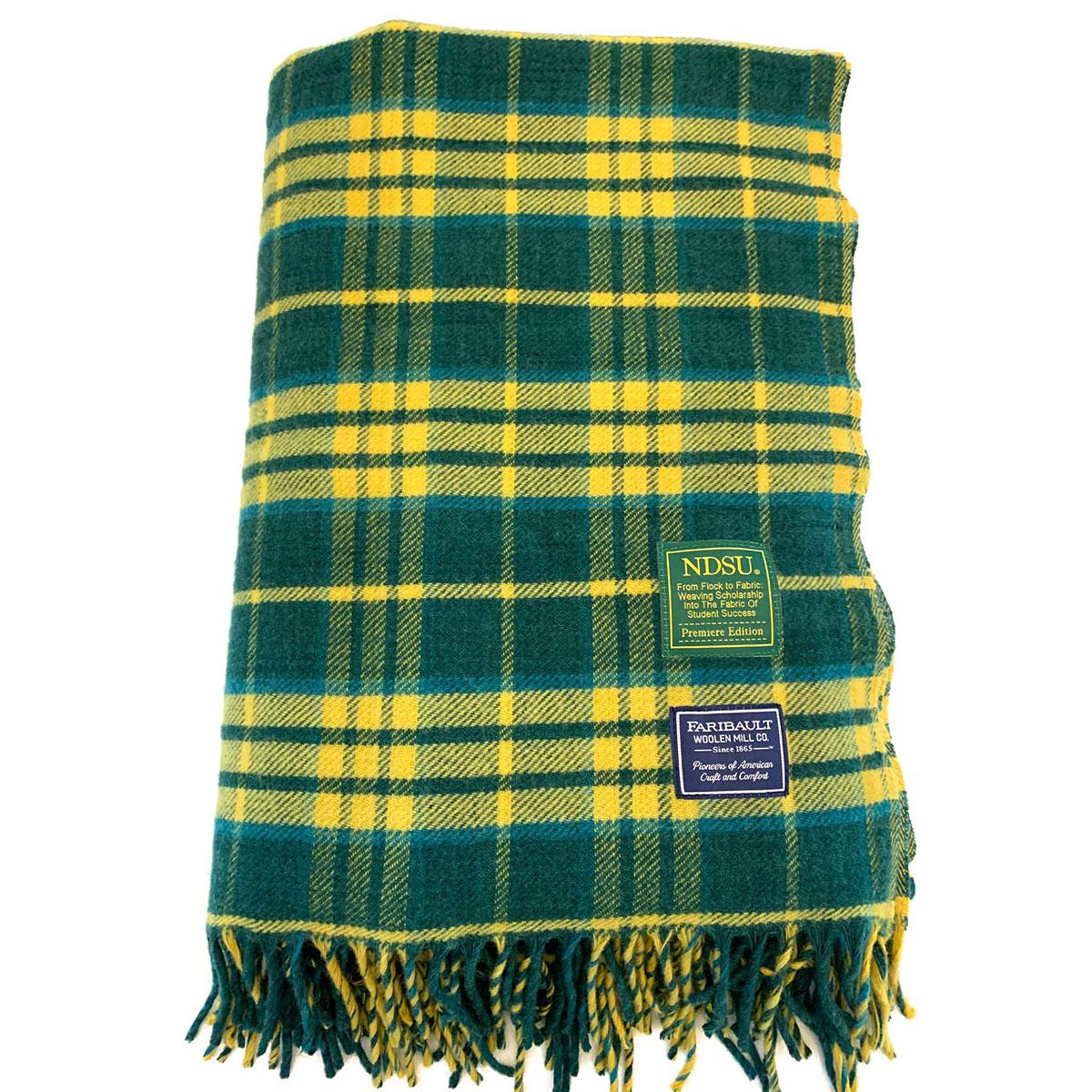 Yellow tartan online blanket